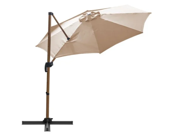Umbrela gradina/terasa, cu articulatie, bej, 300 cm, Roma - imagine 7
