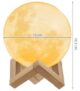 Umidificator cu difuzor aromaterapie, ultrasonic Moon Light 3D + 3 uleiuri esentiale, 800 ml - imagine 9