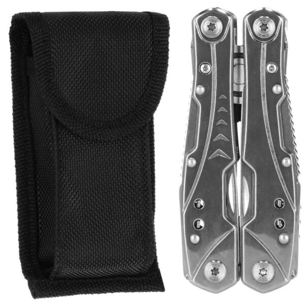 Unealta, briceag, multifunctional, 22 in 1, varfuri/biti, cu husa, inox, 16x12.5x1.5 cm, Springos - imagine 8