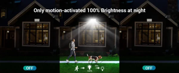 Lampa solara de perete Ustellar LED UT88269, 2500lm, Telecomanda,  3 moduri, senzor de miscare - imagine 9