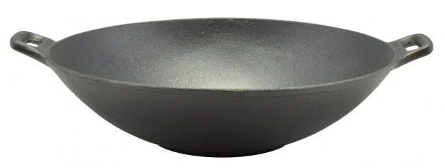 Vas de fonta tip Wok, 37x10 cm, Perfect Home 