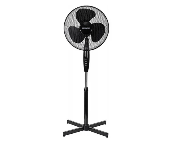 Ventilator cu picior MESKO, 45 W, 3 viteze, oscilant, 40 cm, Negru - imagine 1