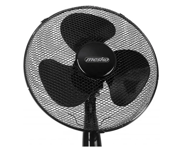 Ventilator cu picior MESKO, 45 W, 3 viteze, oscilant, 40 cm, Negru - imagine 2