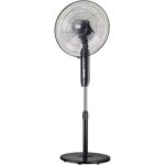Ventilator cu picior Star-Light FTBB-60W, 40 cm diametru, 3 trepte viteza, Telecomanda, Timer, Negru