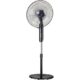 Ventilator cu picior Star-Light FTBB-60W, 40 cm diametru, 3 trepte viteza, Telecomanda, Timer, Negru