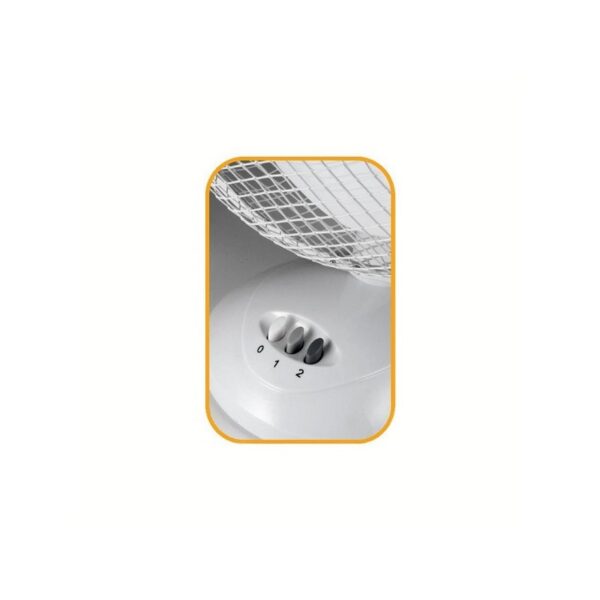 Ventilator de masa Home, 2 viteze, 21W, diametru elice 23 cm, grilaj protector, alb - imagine 2