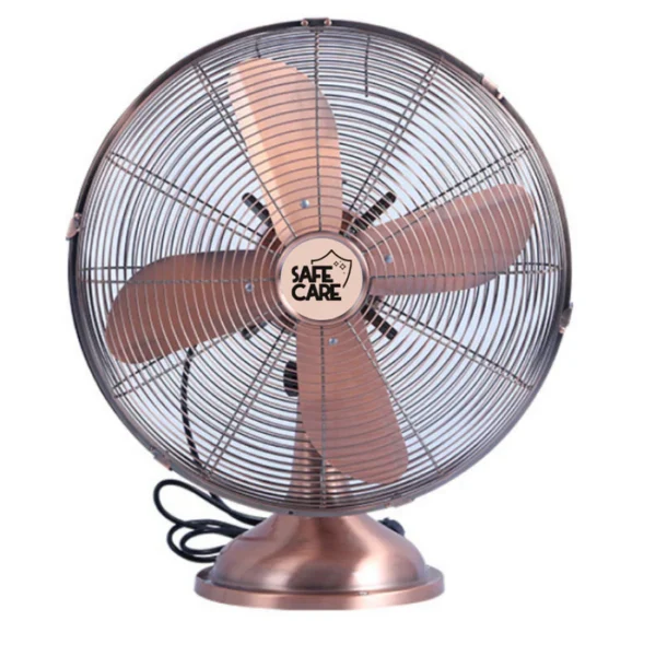 Ventilator de masa, Retro Mini Copper, 3 trepte de viteza, 35W, diametru 30 cm - imagine 2