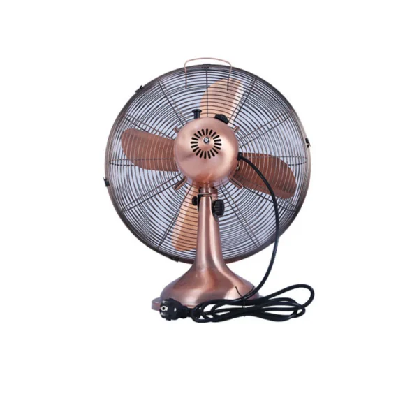 Ventilator de masa, Retro Mini Copper, 3 trepte de viteza, 35W, diametru 30 cm - imagine 4