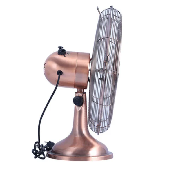 Ventilator de masa, Retro Mini Copper, 3 trepte de viteza, 35W, diametru 30 cm - imagine 3
