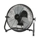 Ventilator de podea Home, cu oscilare, 50W, palete metal, 3 trepte de viteza, diametru 40 cm