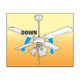 Ventilator de tavan, alb,105 cm, 50 W, 4 palete MDF - imagine 3