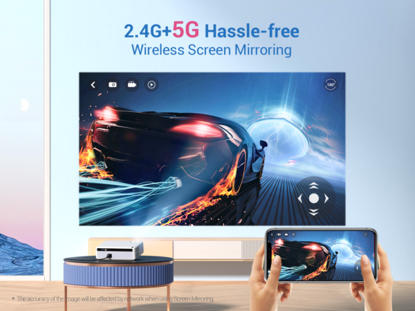 Videoproiector VANKYO Performance V630W, 6000 Lumeni,Wifi, Native 1080p, LED, HDMI, VGA, AV, USB, Geanta de transport, Telecomanda, Cablu HDMI - imagine 6