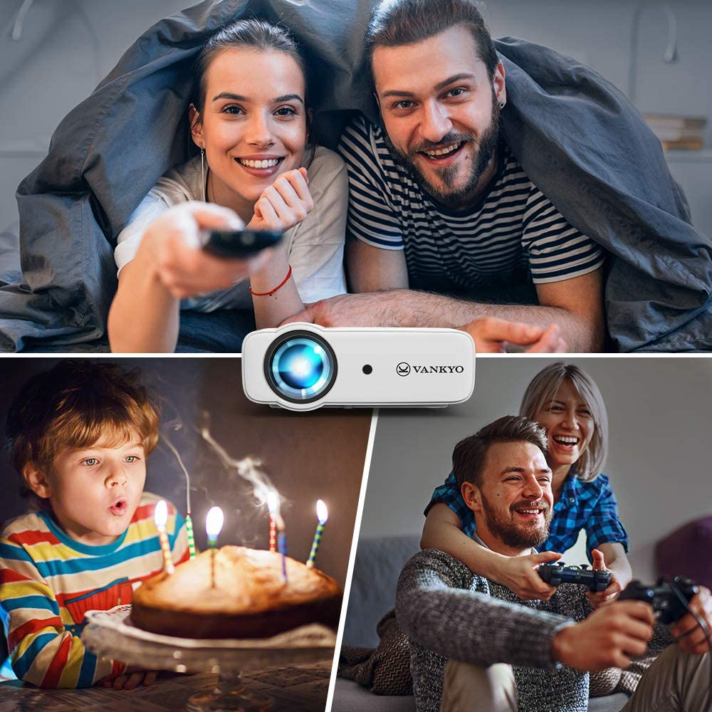 Videoproiector Vankyo Leisure 430 4000 Lumeni LED HDMI SD AV VGA USB Geanta de transport Telecomanda Cablu HDMI 9 1