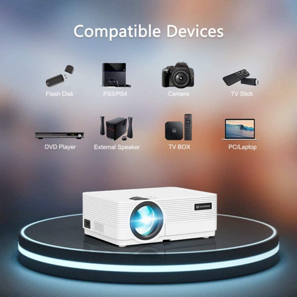 Videoproiector Vankyo Leisure 470, Wifi, 4000 Lumeni, LED, HDMI, AV, VGA, USB, SD, Conectare telefon, Telecomanda - imagine 9
