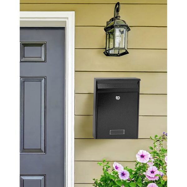Cutie postala, negru, format B5, 22x9x30 cm, Damech - imagine 4
