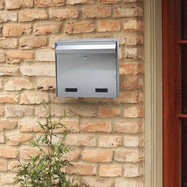 Cutie postala, inox, argintiu, format C4, 36x9x29 cm, Damech - imagine 3