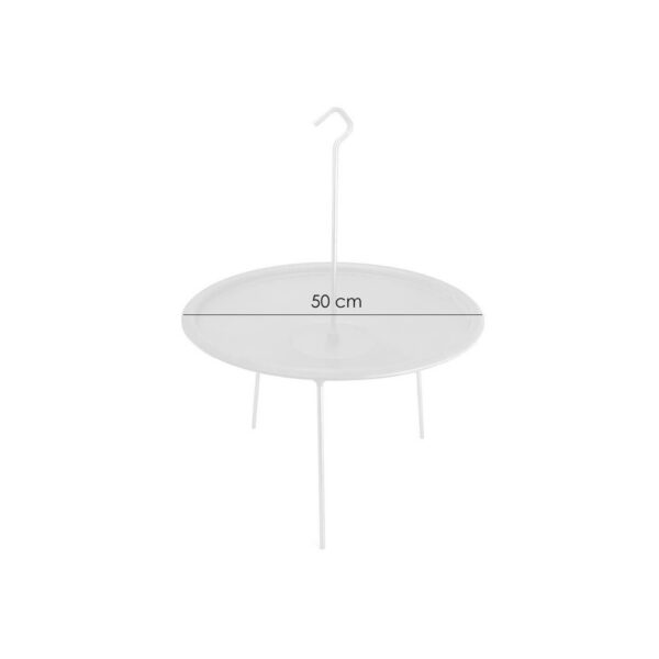 Disc pentru gratar, fonta, tip grill, cu picioare si agatator, 50 cm, Barbeque  - imagine 9