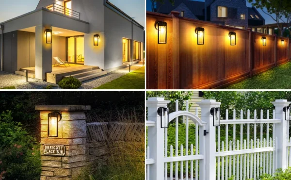 Set 2 lampi solare LED Rovo XHL-651, lumina alb cald - imagine 10