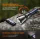 Lanterna tactica LED Godfire TF01, 1000m, 1371lm, aliaj aluminiu, 4800mAh, 245g, 5 moduri - imagine 9