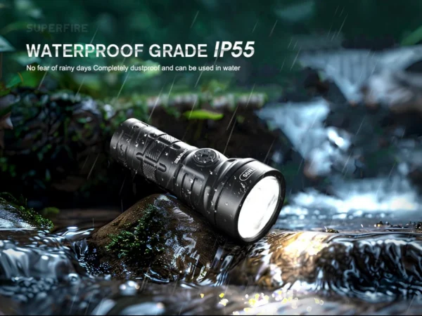Lanterna LED  Godfire TN05, 20W, 1600lm, 362m, IP55, magnet, USB-C, 5 moduri, Lumina de urgenta - imagine 11
