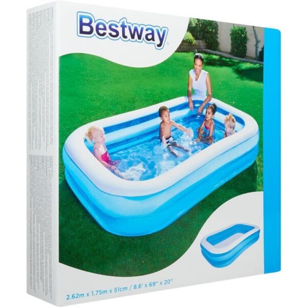 Piscina gonflabila, dreptunghiulara, 269x175x51 cm, Bestway Family - imagine 3