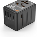 Adaptor priza international Tessan TS-WTA02, 2XUSB, 2XUSB-C ,1XUSB-C incarcare rapida , 35W