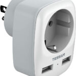 Adaptor Europe to USA Tessan TS-611, EU - US, 2xUSB - 2,4A, 10 A