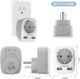 Adaptor Europe to USA Tessan TS-611, EU - US, 2xUSB - 2,4A, 10 A - imagine 2