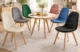 Scaun bucatarie/living, Artool, Bora, catifea, lemn, verde, 44.5x54x81.5 cm - imagine 8
