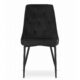 Scaun bucatarie/living, Artool, Imola, catifea, metal, negru, 48.5x61x93.5 cm - imagine 6