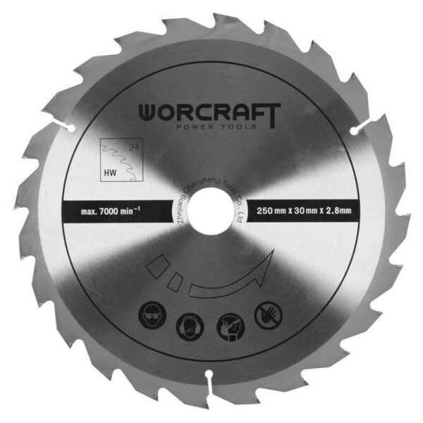Fierastrau circular cu masa, 2000 W, 250x30 mm, Worcraft - imagine 2
