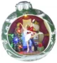 Decoratiune Craciun muzicala, glob de brad cu balerina, LED multicolor, 3xAA, 30.5x26.5 cm - imagine 2