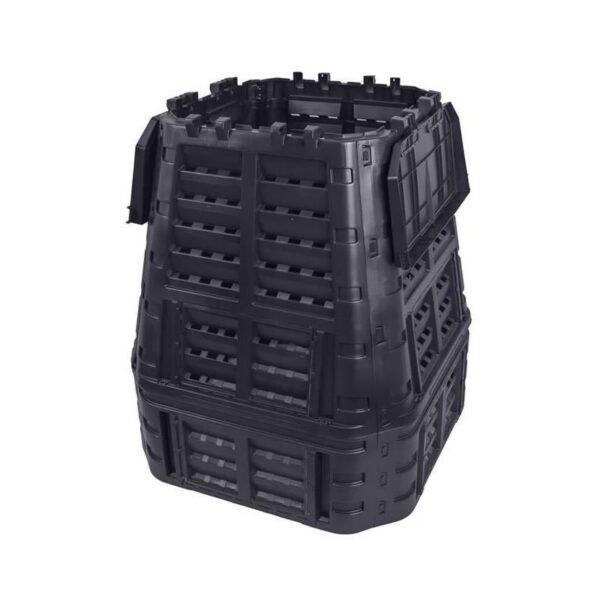 Compostor de gradina, 740 L, negru - imagine 3