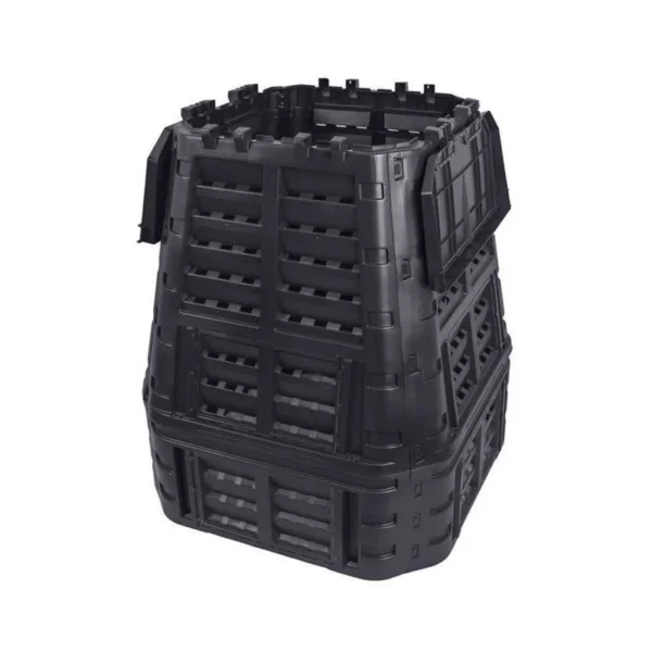 Compostor de gradina, 740 L, negru - imagine 4