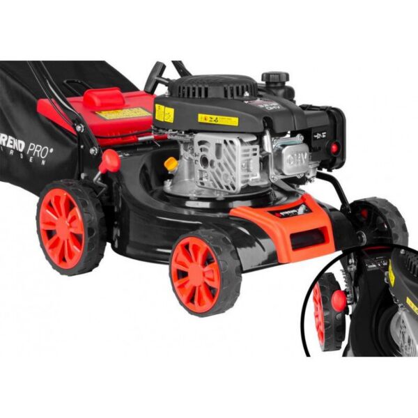 Masina de tuns iarba, gazon, Strend Pro, pe benzina, autopropulsie, 2400 W, 3.2 CP, 40.6 cm - imagine 5