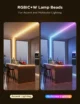 Banda LED Govee COB H61E5 Pro, 3M, RGBIC+W, 1260 LEDs m,  Alexa, Google Asistant, Matter, Bluetooth, Wi-Fi - imagine 3