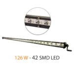 Bara LED Auto Carguard Off Road, 126W, 42 SMD LED-uri, 8400 lm