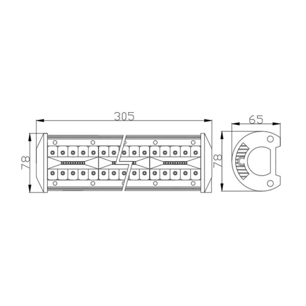 Bara LED Auto Carguard Off Road, 80W, 80 SMD LED-uri, 8200 lm - imagine 7