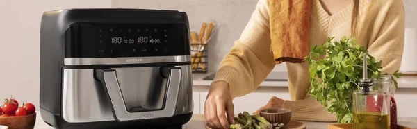 Friteuza cu aer cald, fara ulei Cecotec Cecofry Dual 9000, 2850W, 9L, Control tactil, 6 Programe - imagine 10