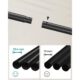 Suport mobil cu roti pentru haine, Artool, cu raft incaltaminte, otel, negru, max 100 kg, 103.5x52.5x155 cm - imagine 4