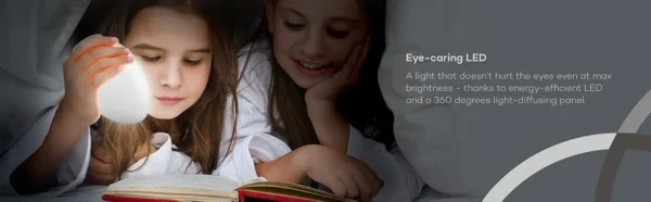 Lampa de veghe VAVA VA-HP008 LED cu reglare touch a Intensitatii, lumina calda si rece - imagine 7