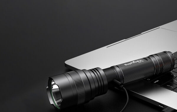 Lanterna SupFire C8-H, 15W, LED, 1500 lm, 4000 mAh, 5 moduri, rezistenta la apa, incarcare USB, Negru - imagine 4
