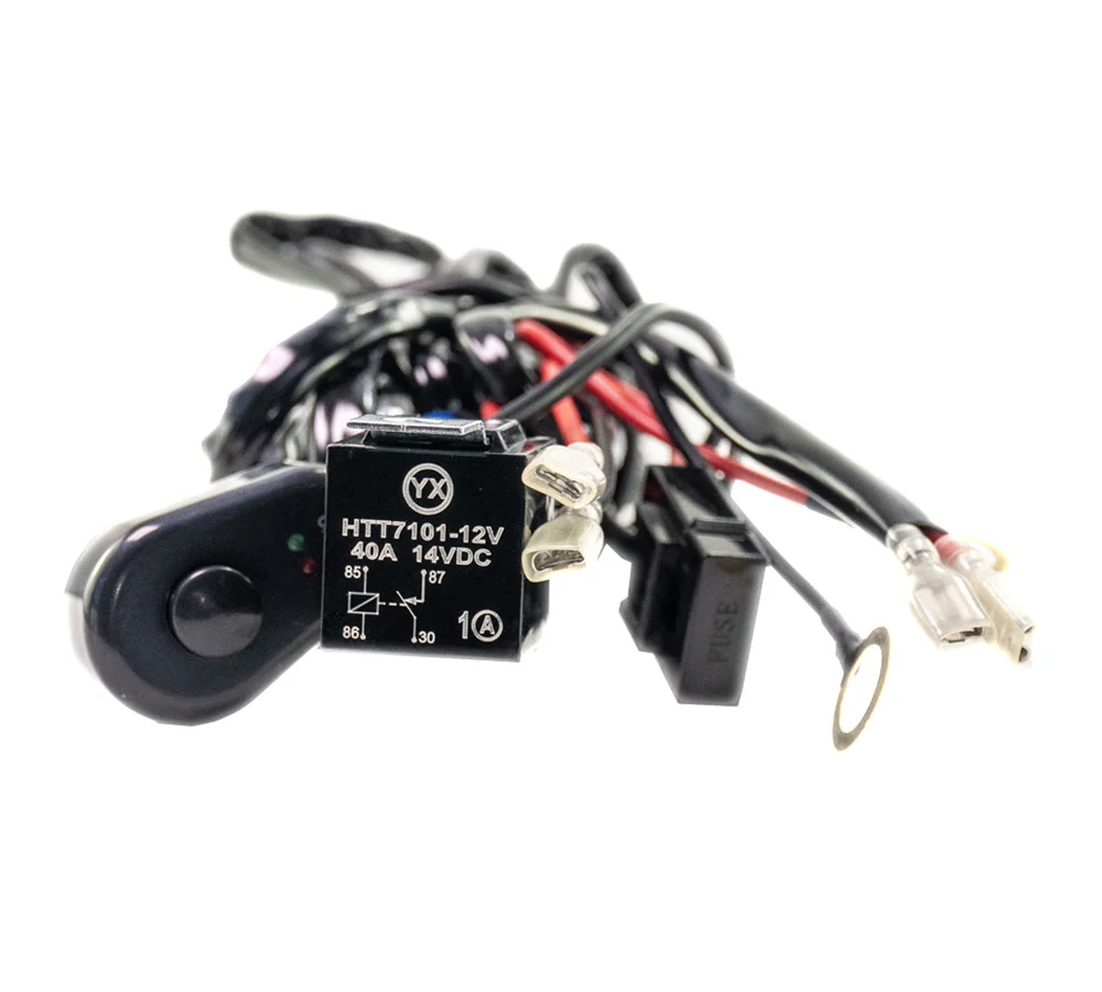 Cablu cu intrerupator pentru bara sau proiector LED, Carguard, doua iesiri, 12-24V
