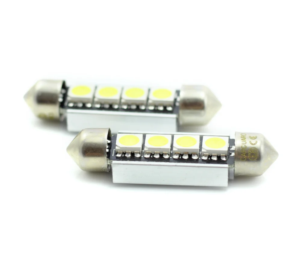 LED sofit pentru plafoniera si numar de inmatriculare Carguard CAN108, 41 mm, 72 lumeni, 12V, set 2 buc