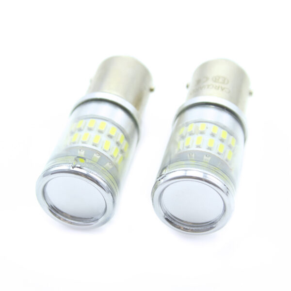 LED auto auxiliar Carguard CAN124, 400 lumeni, BA15D, Canbus, 12V, set 2 buc - imagine 1
