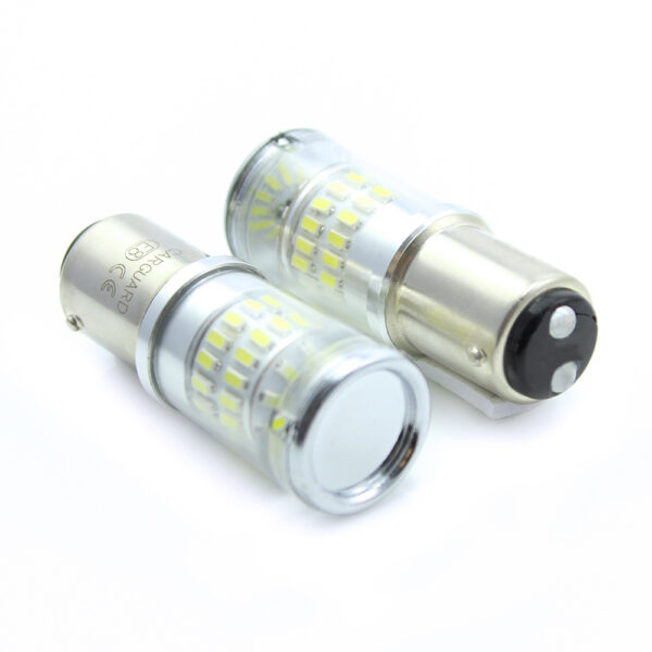 LED auto auxiliar Carguard CAN124, 400 lumeni, BA15D, Canbus, 12V, set 2 buc - imagine 2