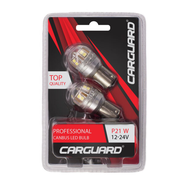 LED auto auxiliar Carguard P21W, 12-24V, 880 lumeni, BA15S, Canbus, set 2 buc - imagine 4