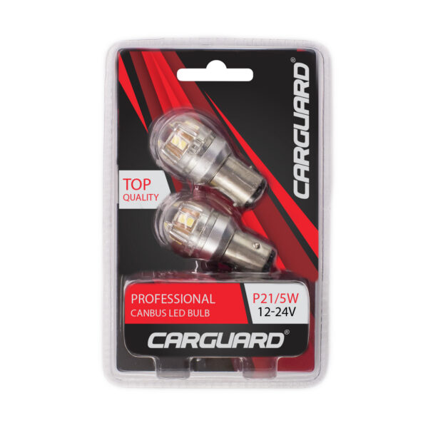 LED auto auxiliar Carguard P21/5W, 12-24V, 880 lumeni, BA15D, Canbus, set 2 buc - imagine 4
