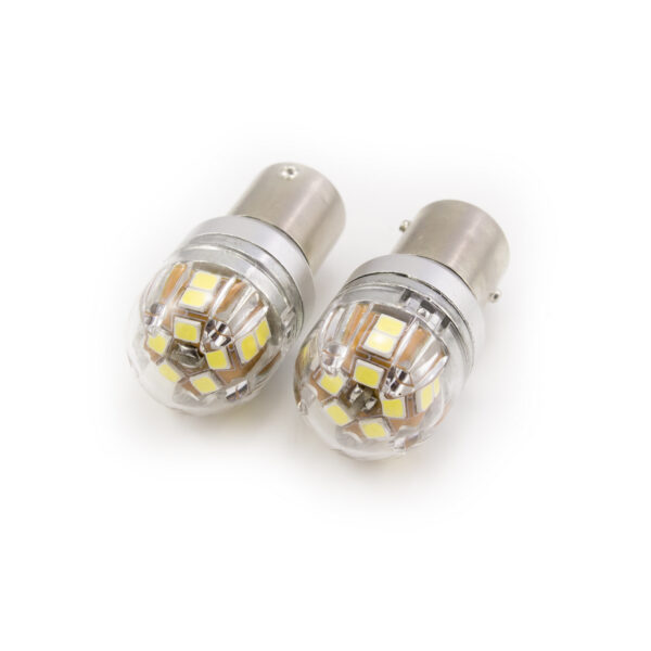 LED auto auxiliar Carguard P21/5W, 12-24V, 880 lumeni, BA15D, Canbus, set 2 buc - imagine 1
