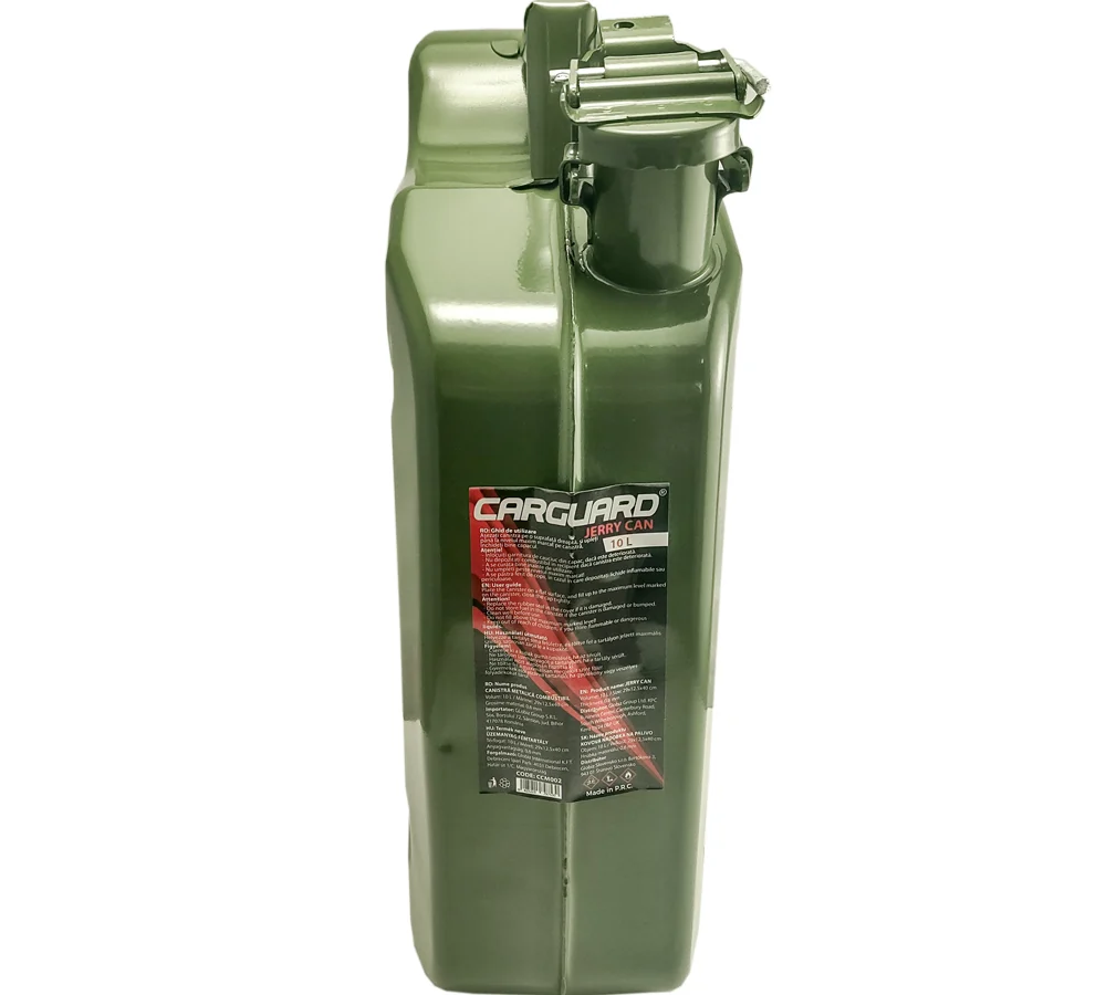 Canistra metalica pentru combustibil Carguard, 10 L, tabla otel laminata la rece